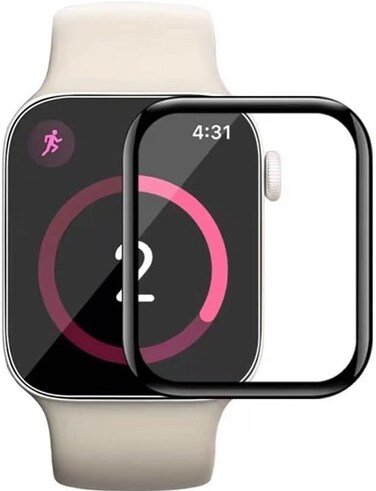 Muzz 9D Flexible Smart Watch Screen Protector Full Glue Full Cover 3D Curved Smart Watch Ceramic Film for Apple Watch Series 7 41MM