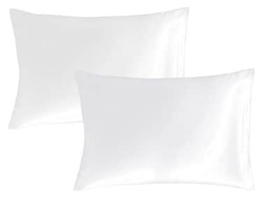 Xclusives Premium White Queen Pillow Cases - 2 Piece Set Pillow Cover - Soft Brushed Microfiber Fabric - Pillow Cases Standard Size (20x30 Inches) by Infinitee Xclusives