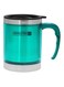 290Ml Double Wall Travel Mug Ss Inner Pot Hot Cold Multi Color Green/Black