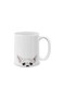 Black White Brown Guinea White Ceramic Coffee Mug Tea Cup, 11 OZ