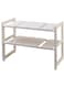 Under Sink Tawa Rack Steel Shelf Extendable Storage Organizer White 42-70.5cm