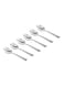 Box 6-Piece Vivante Tea Spoon Set Silver 14 x 4cm