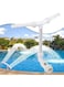 Oasisgalore Water-Fountain Dual Spray Swimming-Pool-Accessories - Upgrade above/Inground Waterfall Cooler, Adjustable 2 in 1 Nozzle, High Pressure Pond Aerator, Garden Sprinkle Feature Outdoor D&eacute;cor