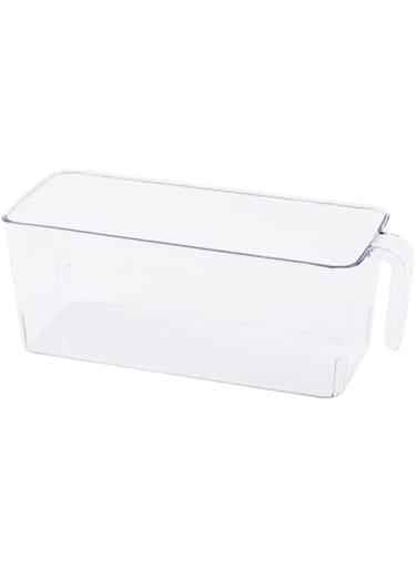 Homesmiths Fridge Organizer Small with Handle Clear 30.5 X 18.2 X 11.5 Cm