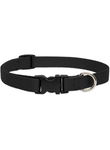 Lupine Dog Collar 15-25, Black, 3/4 inch