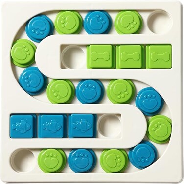 Smart Paws <25 Holes> Interactive Pet Puzzle Toys, Level 3 Dog Slow Feeder,Dog Puzzle Feeder,Rabbit Toy