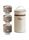 TAPIT Stainless Steel Thermal Bento Box Leakproof Lunch Box,Portable Insulated Lunch Container Set With Bag For Adults, Kids Stackable Stainless Steel Food Container (3 Layer coffee,2*420ml+1*550ml)