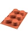 silikomart Mould Muffin 69mm, Silicone, Terracotta, 69 mm