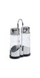 Cuisine Art 2PCS Glass and Stainless Steel Salt &amp; Pepper Shaker Set - 40ml