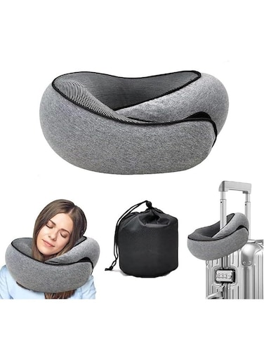 New Neck Pillow, Wander Plus Travel Neck Pillow, Aircraft Memory Foam Travel Neck Pillow(Dark Gray)