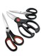 3 pcs set Stainless Steel Kitchen Scissors Multifunctional Strong Chicken Bone Scissors Can Clip Walnuts Hand Scissors