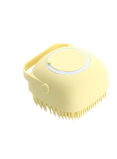 Pet Dog Bath Brush Comb Silicone Rubber Dog Grooming Brush Silicone Puppy Massage Brush Hair Fur Grooming Cleaning Brush Soft silicone stress reliever sensory brush