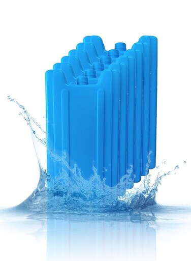 6 PCS Ice Packs For Cooler Long Lasting Reusable Freezer Packs For Lunch Box Lunch Bag Cooler Bag For Work School Picnic Camping Fishing And More Keep Beverages Foods Cold &amp; Fresh