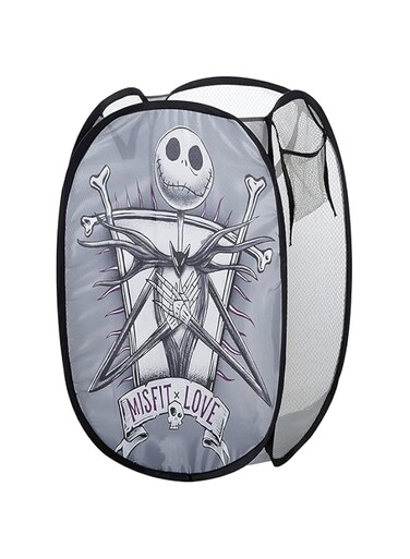 Idea Nuova Disney Nightmare Before Christmas Pop Up Laundry Storage Hamper with Durable Carry Handles, 21" H x 13.5" W X 13.5" L