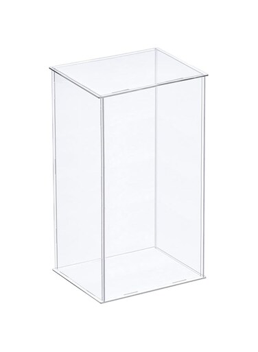 MECCANIXITY Acrylic Display Case Plastic Box Clear Assemble Dustproof Showcase 6.3x4.3x10 Inch for Collectibles Items