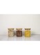 homey finds " - Glass Food Storage Canisters with Lids - Set of 3x500, BPA-Free High Borosilicate Glass Jar Containers with Sealing Bamboo Covers