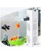 Joyzzz Small Aquarium Filter, 4-in-1 Internal Aquarium Filter, Ultra Quiet Fish Tank Filte, 500L/H Submersible Water Filter Pump, Multifunctional Filter Water Pump for Betta Turtle Pond Fish Garden