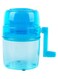 Shaver Machine, Hand Crank Operated Ice Breaker Ice Crusher Maker Snow Cone Machine Blue 140x140x150mm