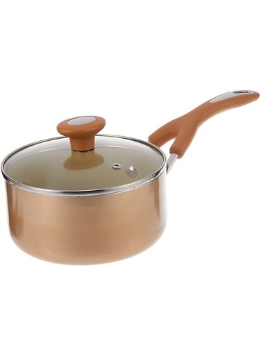 Meyer Aluminum Non-stick Covered Saucepan Set of 2-Piece - Cream MY16863