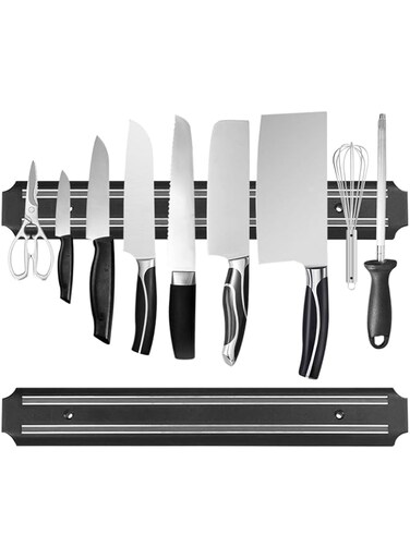PENXUA Magnetic Knife Strips,15 Inch Magnetic Knife Storage Strip, Knife Holder, Knife Rack, Knife Strip, Kitchen Utensil Holder, Tool Holder, Multipurpose Magnetic Knife Rack (2 PACK)