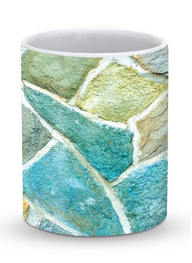 Premium Aqya Stones Designer Mug Multicolour