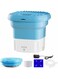 NALACAL Portable Washing Machine, Small Portable Washing Machine Foldable Small Laundry Machine With Drain Basket For Washing Baby Clothes, Underwear Suitable For Camping, travel, Small Spaces (Blue)