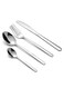 East 24 Piece Flatware Cutlery Set, Stainless Steel Silverware Set for Home/Office/Party, Knife Fork Spoon Eating Utensils Set Service for 6, Mirror Polish &amp; Dishwasher Safe CDM8003