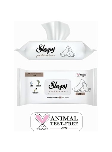 Sleepy Pet Wipes, 60 Natural Bamboo Wipes
