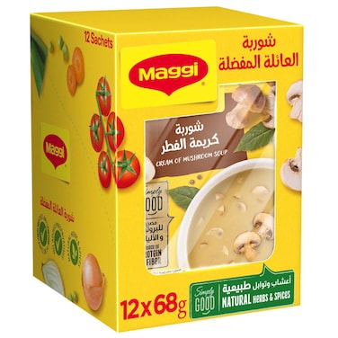 Nestle Maggi Cream Of Mushroom Soup 68g Pack of 12