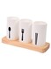 Tableware Storage Box 3-in-1 Wooden Base Chopstick Spoon Knife Fork Holder Kitchen Drain Multi-functional Household Creative Chopstick