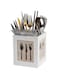 Sunlink Wooden Utensils Holder Cutlery Kitchen Flatware Cutlery Storage Box Flatware Caddy Spoons Forks Knifes Chopsticks Organizer Rack Tableware
