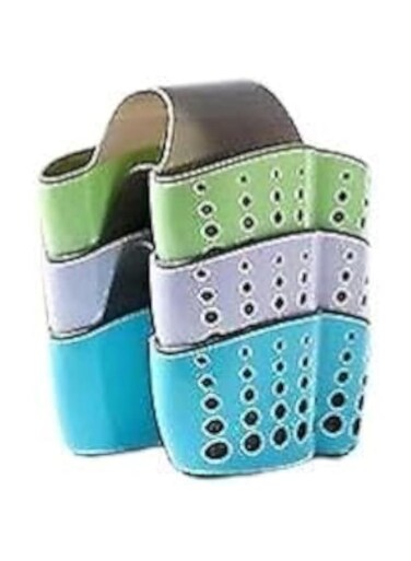 JANNAH Kitchen Sink Dishwashing Soap &amp; Sponge Drainer Holder