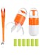 Azonee 1 Set Portable Dog Pooper with 90 Bags 2-in-1 Dog Pooper, Pet Scooper for Large Medium Small Dogs, Flexible 4 Claws/Hand Shaped Leak-Proof Dog Poop Cleaner, Attachment Storage Container
