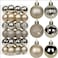 2023 Christmas Ball Ornaments Gold 36pcs/40mm Small Shatterproof Xmas Christmas Tree Balls with String for Xmas Holiday Hanging Christmas Ball Christmas Tree Ornaments Decoration (Gold Christmas)
