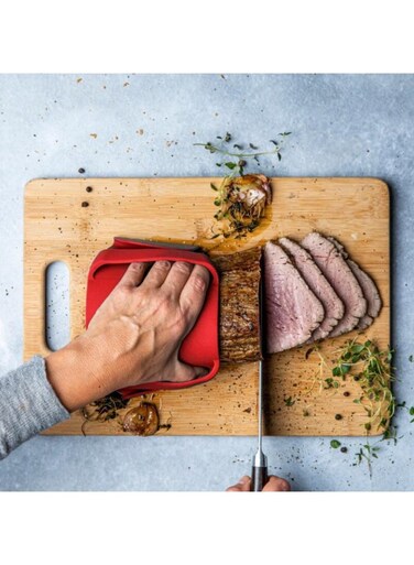 Food-Grade Silicone Red Heat-Resistant Clip   Anti-Slip &amp; Anti-Cut Safety Pad   Foldable Compact Design   Perfect For Lids/Baking Pans/Steamers   Dishwasher Safe Material   Must-Have For Cooking &amp; Baking   Multi-Purpose Kitchen Tool