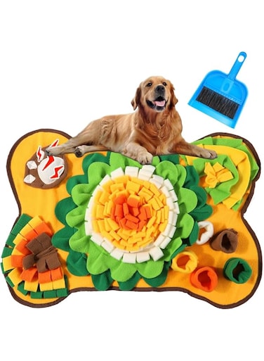 Snuffle Mat for Dogs - Engage, Stimulate, and Delight Your Pet!Sniff Activity Mat Interactive Feeding Puzzle Slow Feeder for Puppies Cats Rabbits