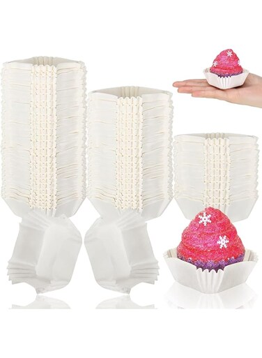 NALACAL Square Cupcake Liners White, Square Disposable Baking Cups for Baking, No Smells Cupcake Wrappers for Wedding Birthday Party, 1000 Pcs