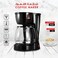 900W Drip Coffee Maker with 1.6L Glass Carafe, Anti-Drip &amp; Auto-Insulation Function, Black

