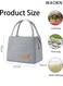 Thermal Lunch Bag - Premium Insulated Cooler Bag for Work, Travel &amp; Picnics - Leak-Proof &amp; Lightweight Lunch Box Carrier Keeps Food Hot/Cold 6+ Hours - Reusable Lunch Tote for Men &amp; Women (Grey)