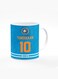 Designer Printed Coffee Mug with Heavy Duty Handle 11oz Ceramic Personalised Gift Mugs Cup - Cricket Player - Sachin Tendulkar, Jersey Number - 10 (With Logo)