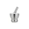 Stainless Steel Mortar and Pestle Set with Brush &ndash; Pill Crusher, Spice Grinder, Herb &amp; Pesto Bowl