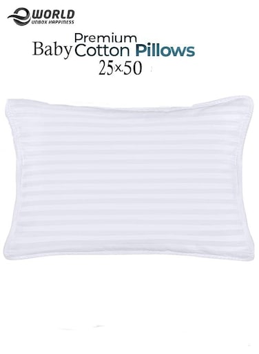 Toddler Baby Pillow Sleeping Cotton Blend Shell with Polyester Filling for Home and Hotel Room