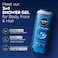 NIVEA MEN 3in1 Shower Gel Body Wash Vitality Fresh Masculine Scent 250ml