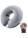 Inflatable Dog Cone, (M Size) Soft Recovery Collar Protective Dog Collar Pet Donut Collar Medium Dog Collar Post-Surgery Dog Collar Elizabethan Dog Collar for Medium Dog to Prevent Biting Scratching