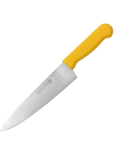 Royalford 10 Inches Chef Knife RF12557 Ultra Sharp Stainless Steel Blades and Rust Proof PP Handle Professional Kitchen Knife with Ergonomic Handle Best choice for Home Kitchen and Restaurants Outdoor