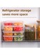 refrigerator storage box, four-section food preservation food grade sealed box with lid, food and meat freezer box, vegetable and fruit refrigerated storage box, kitchen supplies, portable outdoor food storage supplies