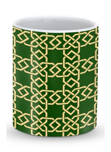 Premium Arab Links Designer Mug Green/Yellow