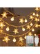 DORAIMI Fairy Lights, LED strings, Ramadan curtain lights with stars and bubble LED lights, indoor and outdoor LED decorative strings with USB + b battery-powered bedroom, 10 meters, weddings, parties