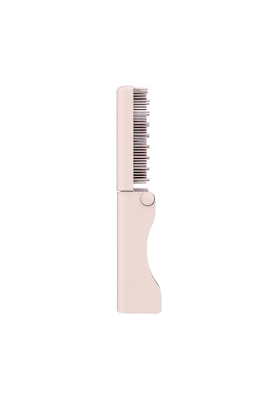 Foldable Mini Straightener Brush   Cordless   3 Heat Levels   Type-C Charging