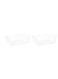 TIME Metal Under Shelf Storage Basket (Large, White) - 2 Pieces